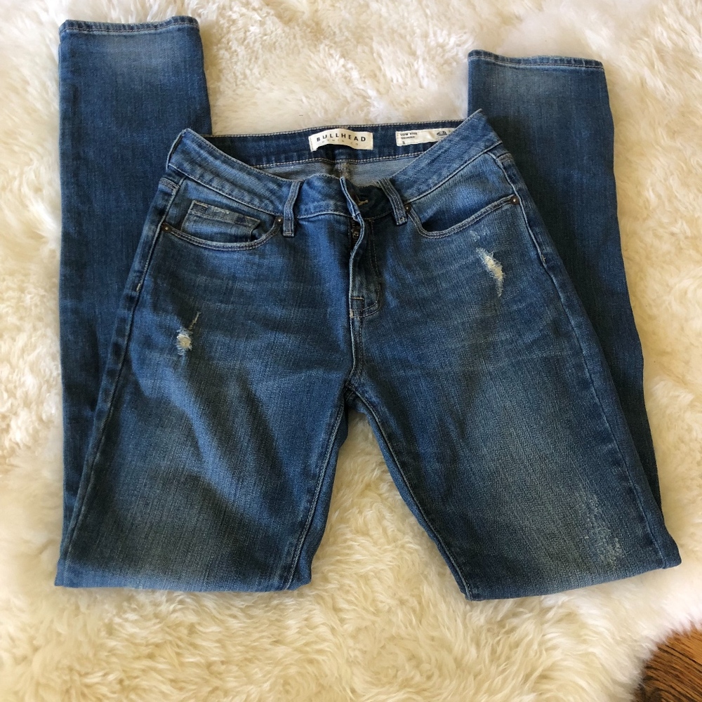 Pacsun Bullhead Low Rise Ripped Skinny Jeans